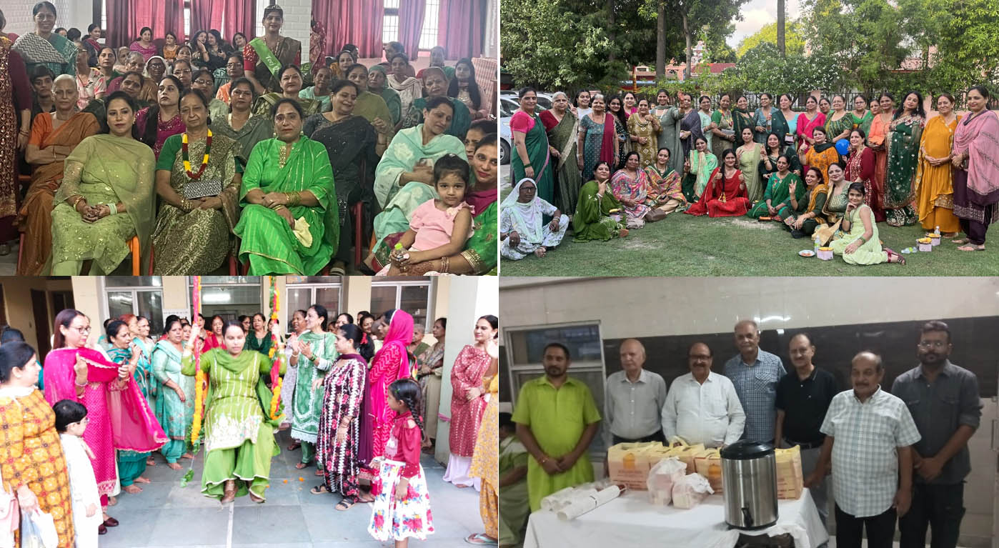 Hariyali Teej Celebration: Senior women spread their charm with folk songs, danced to the tunes of DJ